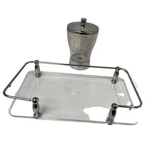 InterDesign Zia Bathroom Vanity Canister Jar Cotton Balls Swabs Cosmetic Pads